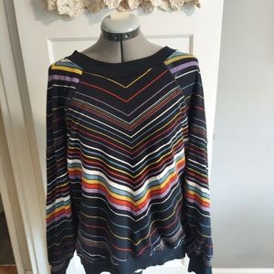 Wildfox sweatshirt stripes medium